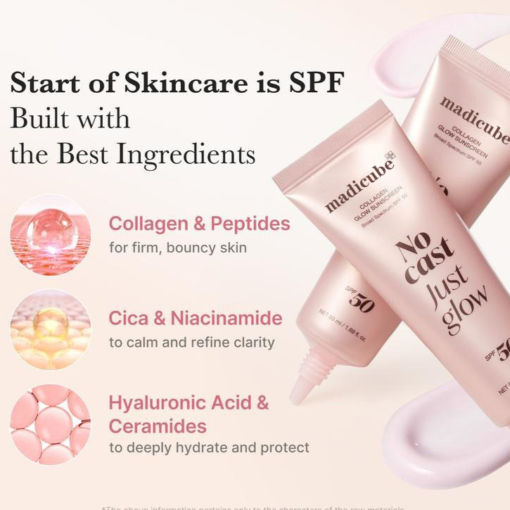 Collagen Enriched Sunscreen with SPF Protection